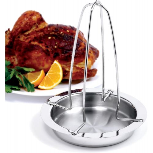  [아마존베스트]Norpro Deluxe Stainless Steel Vertical Meat Poultry Chicken Turkey Roaster, 266