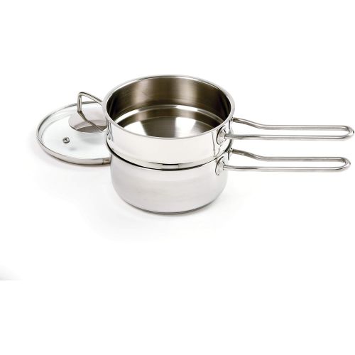  Norpro - 238 Norpro KRONA 1.5 Quart Stainless Steel Double Boiler, Holds 1.5qt/1.4L, As Shown