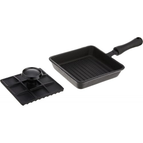  Norpro Mini Cast Iron Panini Pan with Press, 5.9 IN, As Shown