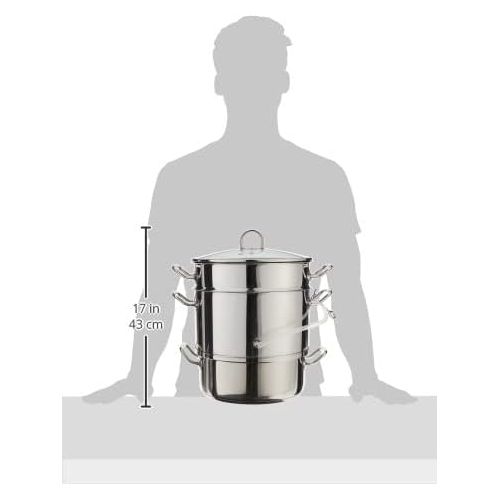  [아마존베스트]Norpro 619 Stainless Steel Steamer/Juicer, One Size, without Canning Kit