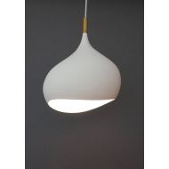 /NorrisGreenDesign Lacrimosa Pendant light: white plaster pendant light, hanging light, brass pendant light, polished brass, contemporary chandelier