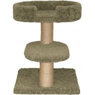 North American Pet Family Cat Two Tier Cat Tree with Lounger