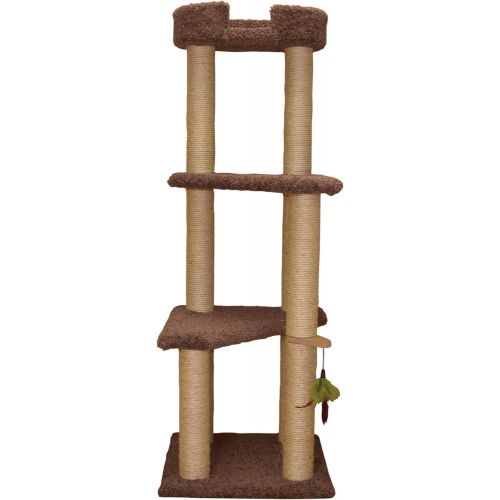  North American Pet Classy Kitty 60.5 3-Story Cat Tree with Sky Lounger, 21x23.5x 60.5