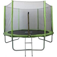 North Gear 10 Foot Trampoline Set with Safety Enclosure and Ladder