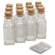 North Mountain Supply 4 Ounce Glass Muth Honey Jars - With Corks & Shrink Bands - Case of 12