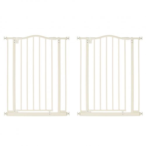  North States Supergate Portico Arch Tall & Wide Baby Safety Gate, Linen (2 Pack)