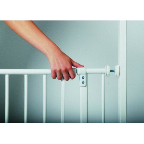  North States Easy Close 38.5 Inch Metal Baby Pet Safety Gate, White (3 Pack)