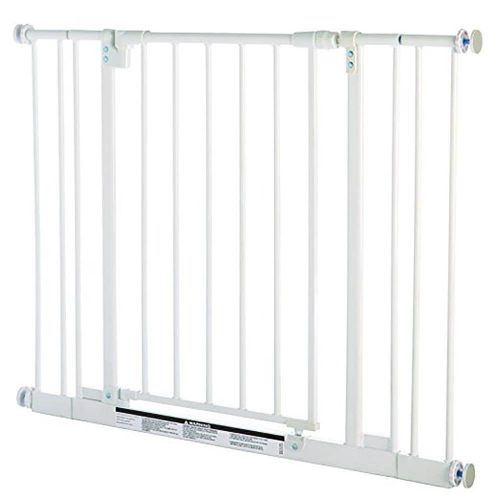  North States Easy Close 38.5 Inch Metal Baby Pet Safety Gate, White (3 Pack)