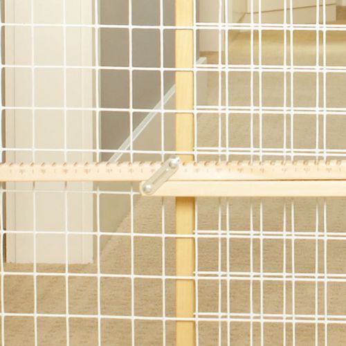  North States Gray Wire Mesh Gate Wood 29-12-50 in. W