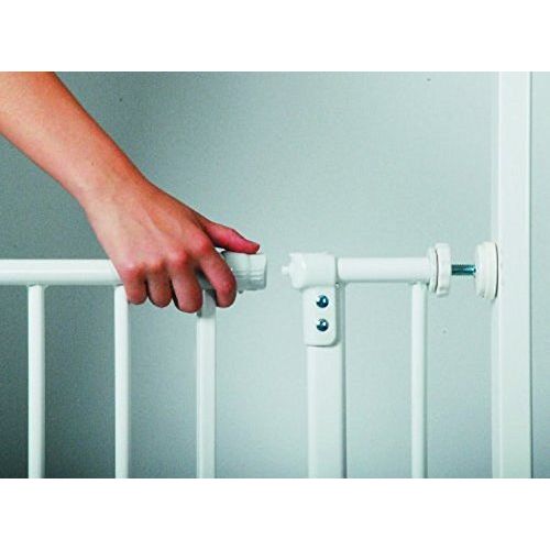  North States 38.5 Wide Easy-Close Baby Gate: The multi-directional swing gate with triple locking system - Ideal for doorways or between rooms. Pressure mount. Fits 28-38.5 wide (2