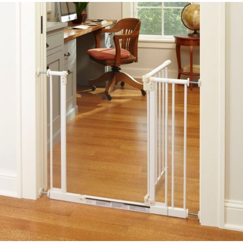  North States 38.5 Wide Easy-Close Baby Gate: The multi-directional swing gate with triple locking system - Ideal for doorways or between rooms. Pressure mount. Fits 28-38.5 wide (2