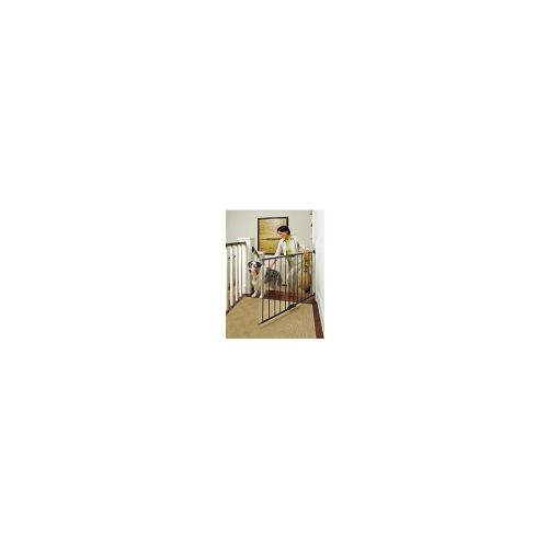  North States 47.85 Wide Easy Swing & Lock Baby Gate: Ideal for standard or wider stairwyas, swings to self-lock. Hardware mount. Fits 28.68-47.85 wide (31 tall, Bronze)