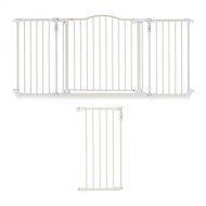 North States Deluxe Decor Baby Pet Metal Gate 38-72 Inches w 15-Inch Extension