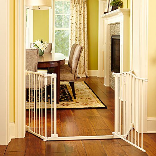  North States Deluxe Decor Baby Pet Metal Gate 38-72 Inches w 15-Inch Extension