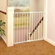 North States 47.85 Tall Easy Swing and Lock Baby Gate: Ideal for stairways, swings to self-lock. Hardware mount. Fits 28.68-47.85 wide (36 tall, Soft White)