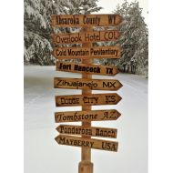 NorthIdahoConcepts Whimsical directional sign post (7 signs)