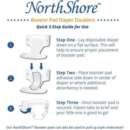  [아마존베스트]NorthShore Disposable Baby Diaper Doubler w/Adhesive, Small, Case/90 (3/30s), Ages 3+ Years