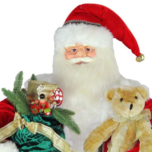  Northlight 5 Deluxe Traditonal Animated and Musical Dancing Santa Claus Christmas Figure