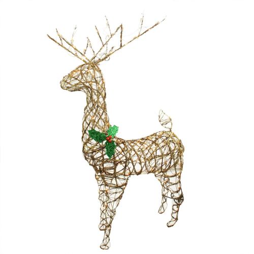  Northlight 57 Standing Grapevine Reindeer Lighted Christmas Yard Art Decoration - Clear Lights