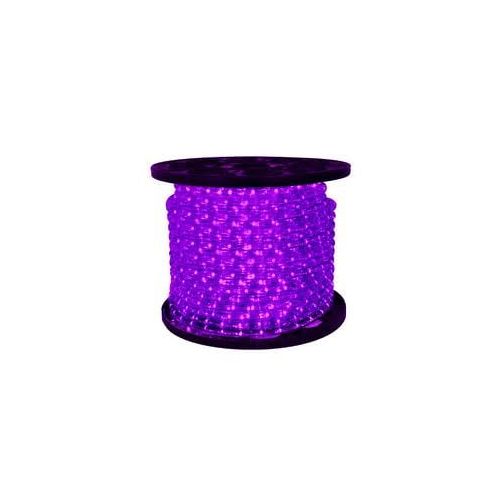  Northlight 150 Commericial Grade Purple LED IndoorOutdoor Christmas Rope Lights on a Spool