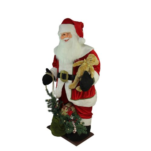  Northlight 6 Inflatable LED Lighted Musical Santa Claus Christmas Figure with Gift Bag