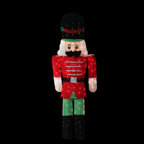  Northlight 6 ft. Candy Cane Lane Pre Lit Toy Soldier Outdoor Yard Art