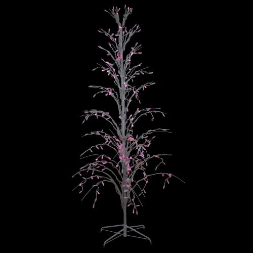  Northlight 4 Pink LED Lighted Christmas Cascade Twig Tree Outdoor Decoration