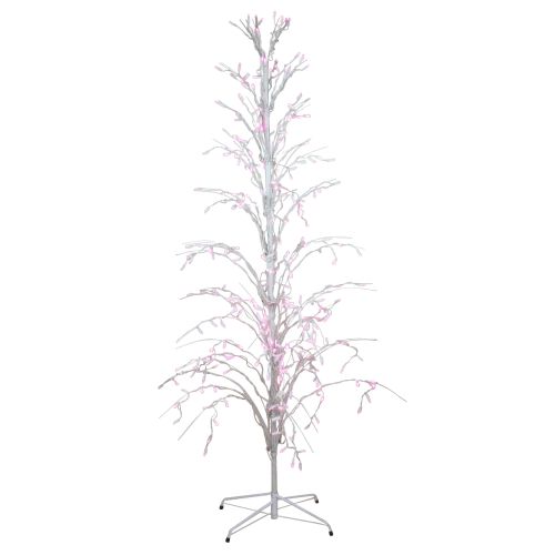  Northlight 4 Pink LED Lighted Christmas Cascade Twig Tree Outdoor Decoration