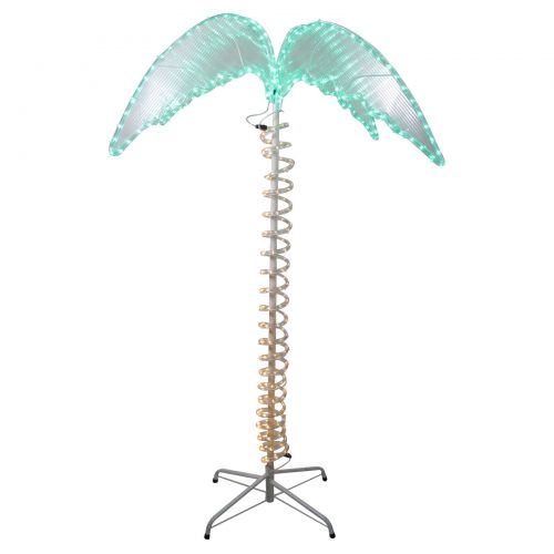  Northlight 4.5’ Green and Tan Palm Tree Rope Light Outdoor Decoration