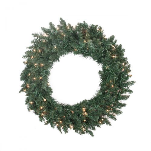  Northlight 30 Prelit Traditional Pine Artificial Christmas Wreath - Clear Lights