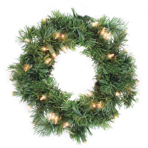  Northlight Deluxe Windsor Pine Pre-lit Wreath