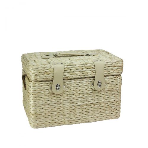  Northlight CH36818 Hand Woven Natural Seagrass Picnic Basket Set