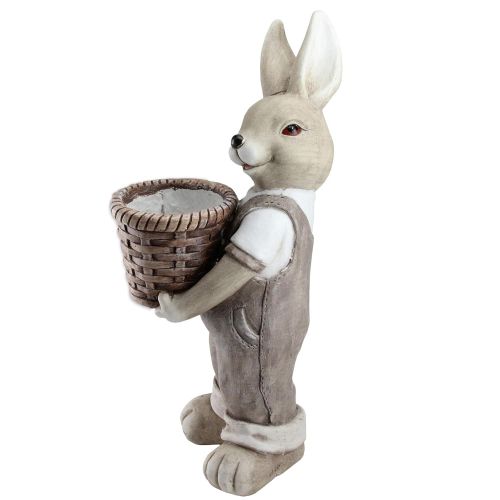  Northlight 17.5 Neutral Tones Easter Boy Rabbit Outdoor Garden Planter