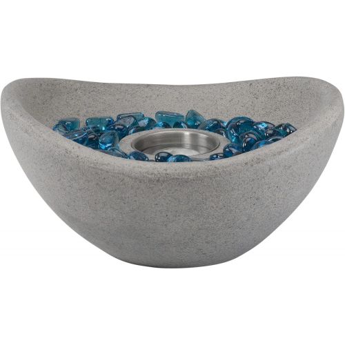  Northlight 15 Bio Ethanol Portable Tabletop Concrete Bowl Fireplace