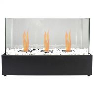 Northlight 17.75 Bio Ethanol Ventless Portable Tabletop Triple Fireplace with Flame Guard