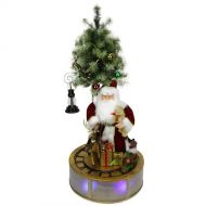 Northlight Seasonal LED Santa Claus with Tree and Rotating Train Christmas Decor