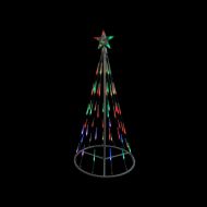 Northlight Seasonal Single Tier Bubble Cone Christmas Tree Lighted Yard Art Decoration