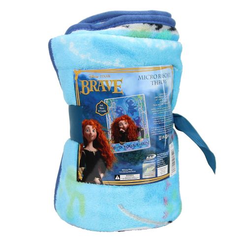  Northwest Kids Colorful Character Micro Raschel Throw Blanket 46 x 60 (Brave Princess Merida)