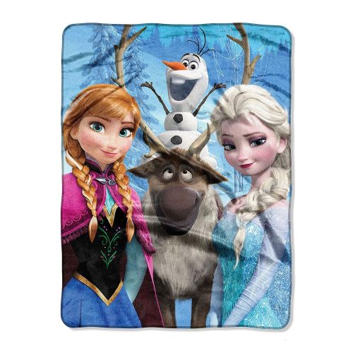  Northwest Disney Frozen 2 Kids Silk Fleece Throw Blanket 46 x 60 Several Options (Anna, Elsa, Olaf, Sven)
