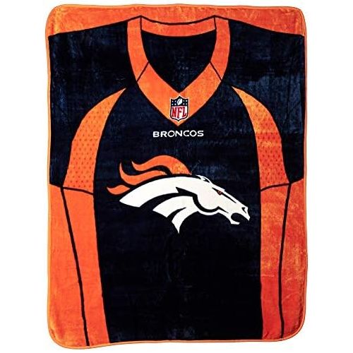  Northwest Officially Licensed NFL Jersey Plush Raschel Throw Blanket, Multi Color, 50 x 60