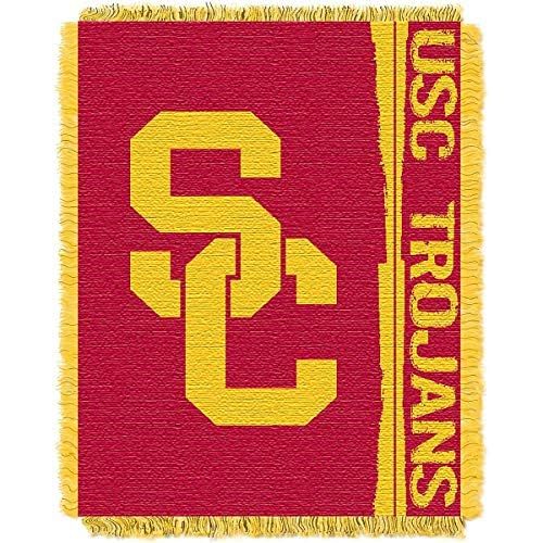  Northwest The Company USC Trojans Double Play Woven Jacquard Throw Blanket