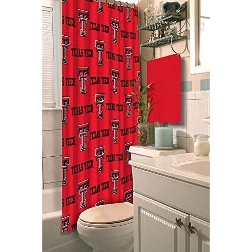  Northwest Texas Tech Red Raiders Fabric Shower Curtain 72x72