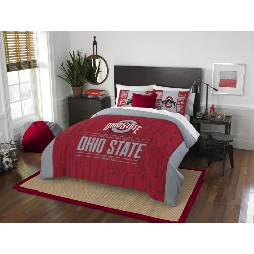  Northwest Ohio State Buckeyes Ncaa King Comforter Set (modern Take Series) (102 X 86)