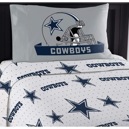  Northwest NFL Dallas Cowboys “Monument” Twin Sheet Set #464070571