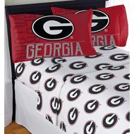 Northwest NCAA Georgia Bulldogs “Affiliation” Queen Sheet Set #842799502