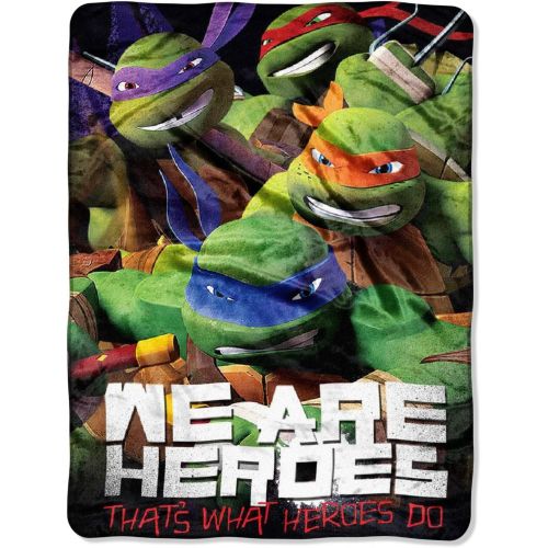  Northwest Teenage Mutant Ninja Turtles We Are Heroes 46x60 Micro Raschel Plush Throw