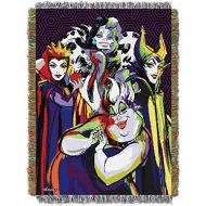 Northwest Woven Tapestry Throw Blanket, 48 x 60, Disney Villains Villainous Group