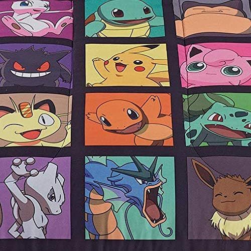 포켓몬 [아마존베스트]Pokemon, Kanto Favorites Twin Bed in a Bag Set, 64 x 86, Multi Color