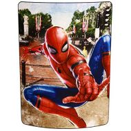 [아마존베스트]Marvel Spider-Man: Far from Home, Back in the Neighborhood Micro Raschel Throw Blanket, 46 x 60, Multi Color