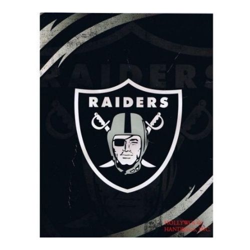  Northwest NFL Football Oakland Raiders Queen Mink Raschel Plush Blanket